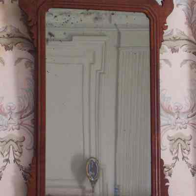 Looking glass, possibly America, mid 18th century