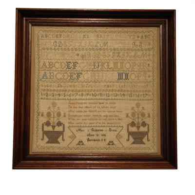 Mary Catherine Evans, sampler, 1828