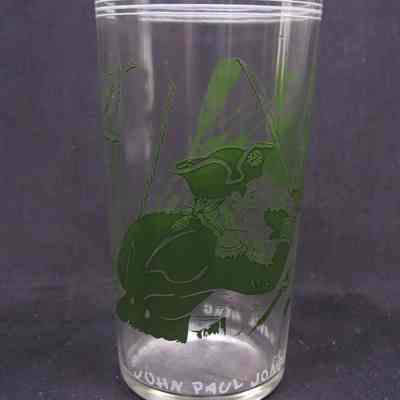 Souvenir drinking glass (JPJ), probably America, 1970s