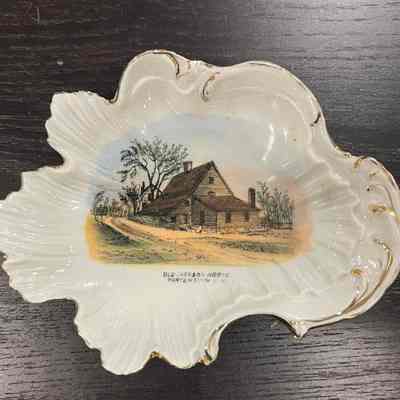 M.P. Alkon & Co., souvenir dish (Jackson House), Germany, 1891-1918