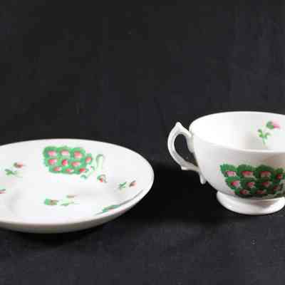Cup & Saucer, Staffordshire, England, ca. 1839