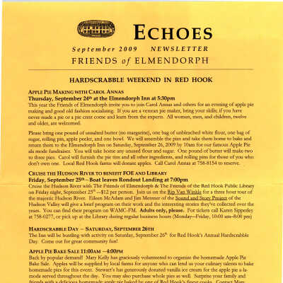 Elmendorph Echoes, September 2009