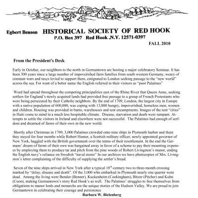 2010(4) Fall - EBHS Newsletter