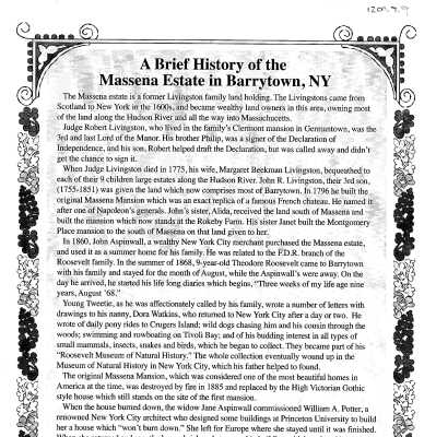 History of Massena, Barrytown Flyer