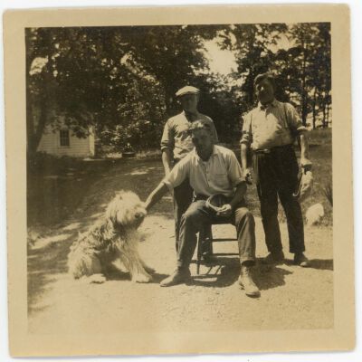 Men and a Dog