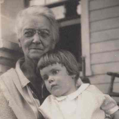 Mrs. Kennedy and granddaughter