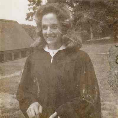 Sue Crane at Bard graduation, 1975