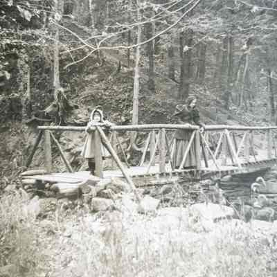 Girl on Bridge over Sawkill