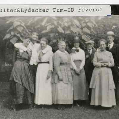 Members of the Fulton, Lydecker, Kerr, and Gallagher Families (ID'd in description)