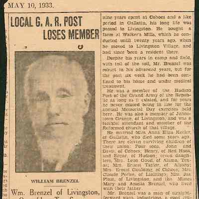 William (Wilhelm) Brenzel obituary