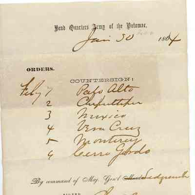 Civil War orders, 1864