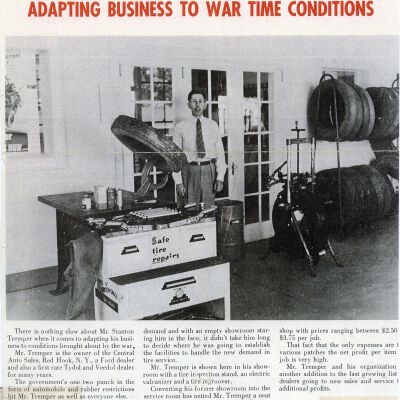 Central Auto Sales Clipping, World War II
