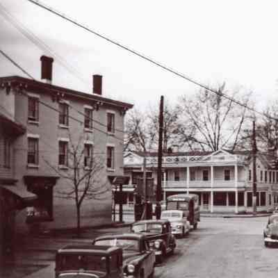 View looking west on East Market Street, 1949