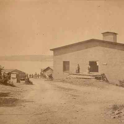 Steamboat Dock at Barrytown, c 1865