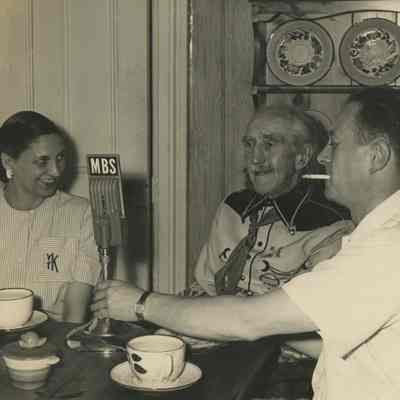 Willard and Virginia Klose interviewing "Bronco" Charlie Miller, 1947