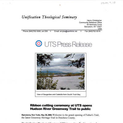 UTS Press Release 2006