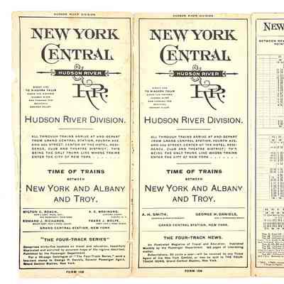 New York Central & Hudson River Railroad Schedule 1902