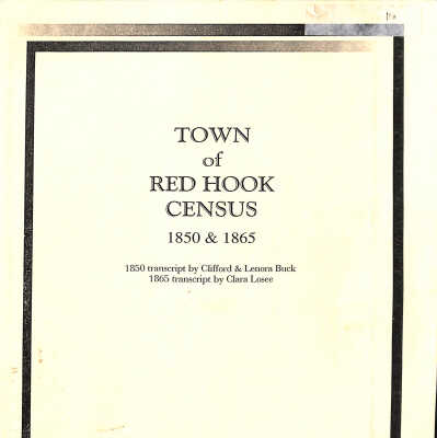 Town of Red Hook census 1860 & 1865.