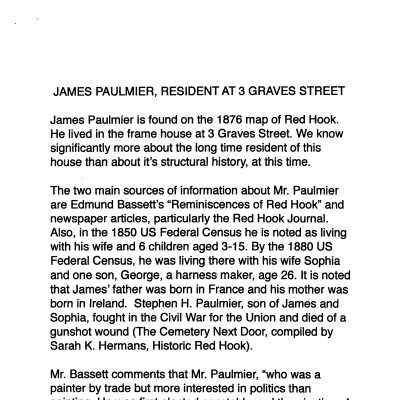 James Paulmier Research Info.