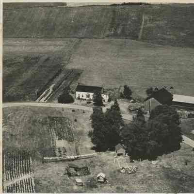 Aerial of Scism farm, 1962