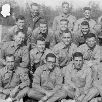 Bill O'Neill with FBI agents during training at Fort Quantico