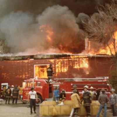 Fighting Barn Fire