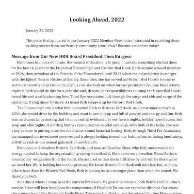 Blog Post: Looking Ahead, 2022