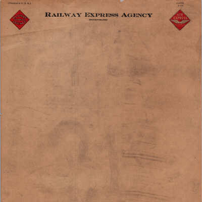 Railway Express Agency Letterhead