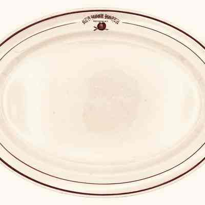 Red Hook Hotel oval dinner plate