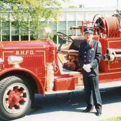 Red Hook Fireman & Firetruck