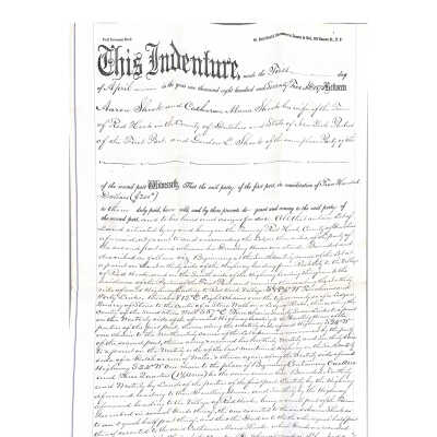 1875 Deed - Aaron Shook to Gordon L. Shook