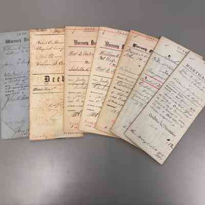 Original Mortgages and Deeds of the Massonneau property