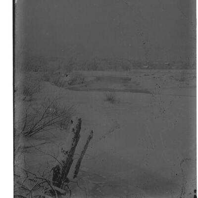 Elizaville Falls in snow