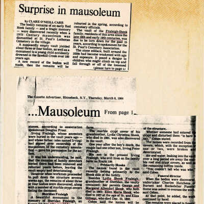 Sheridan Shook's death, newspaper article