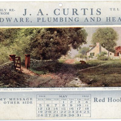 J. A. Curtis Advertising Postcard, Red Hook, N.Y.