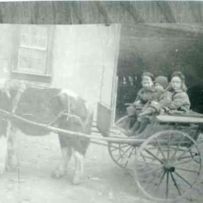 Bishop children on pony at Whaleback