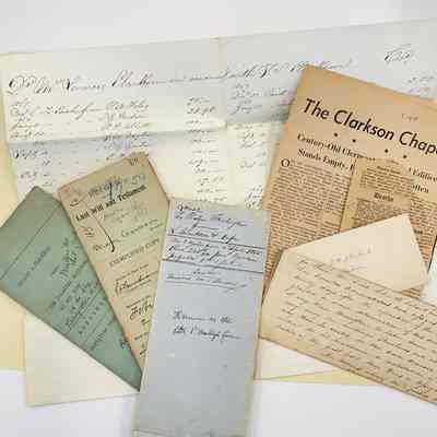 Clarkson Family Documents