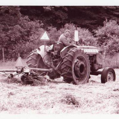 Bill Wenzel on tractor