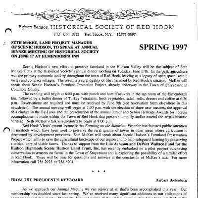 1997(2) Spring - EBHS Newsletter