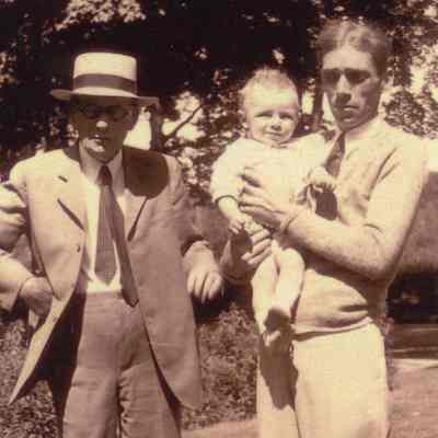 Joseph Griffing with son and grandson