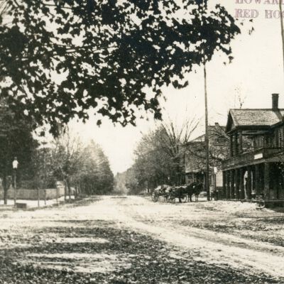 Red Hook Hotel as seen from the north, c 1886
