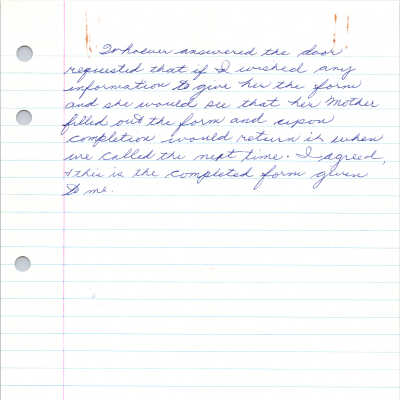 Survey note