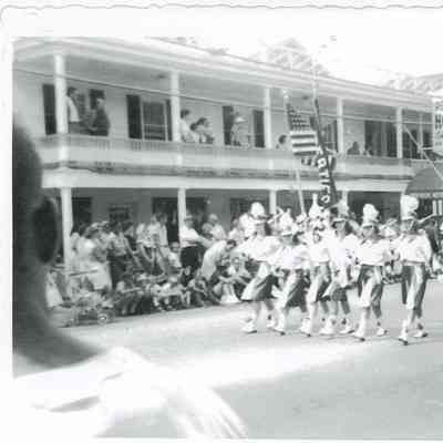 Memorial Day parade in front of Red Hook Hotel, 1962