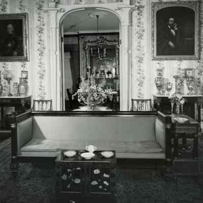 Montgomery Place - Parlor with Dining Room Arch, Dead Center - 1966