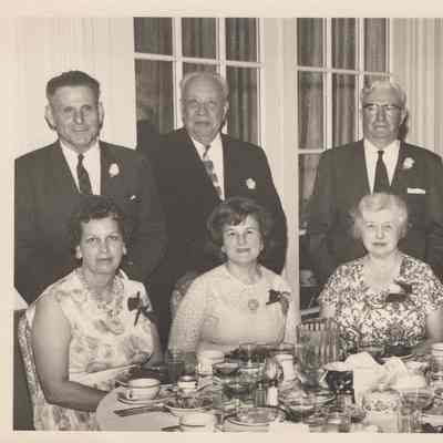 Gordon and Fay Mead with a group