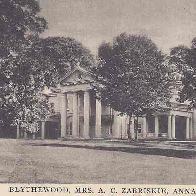 Blythewood, Mrs A.C. Zabriskie, Annandale On Hudson N.Y.