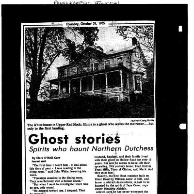 Thomas House Ghost Stories Poughkeepsie Journal 10/31/1985