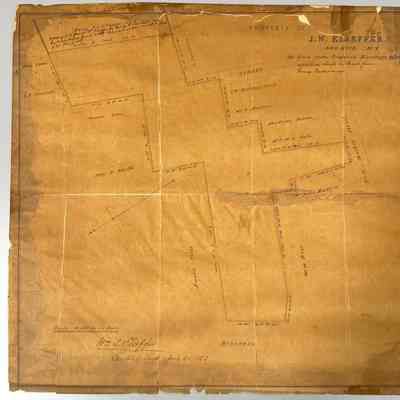 1863 Survey of property of Jacob W. Elseffer, Red Hook, N.Y.