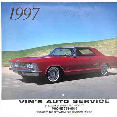 Vin's Auto Service 1997 Calendar