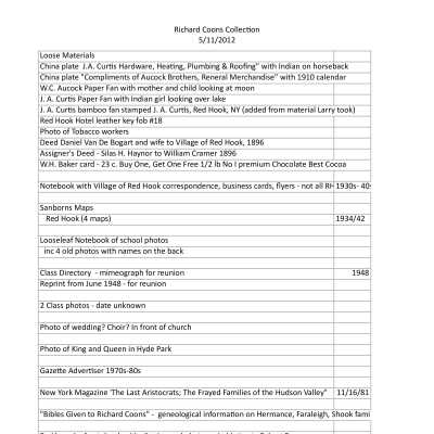 EXCEL Listing